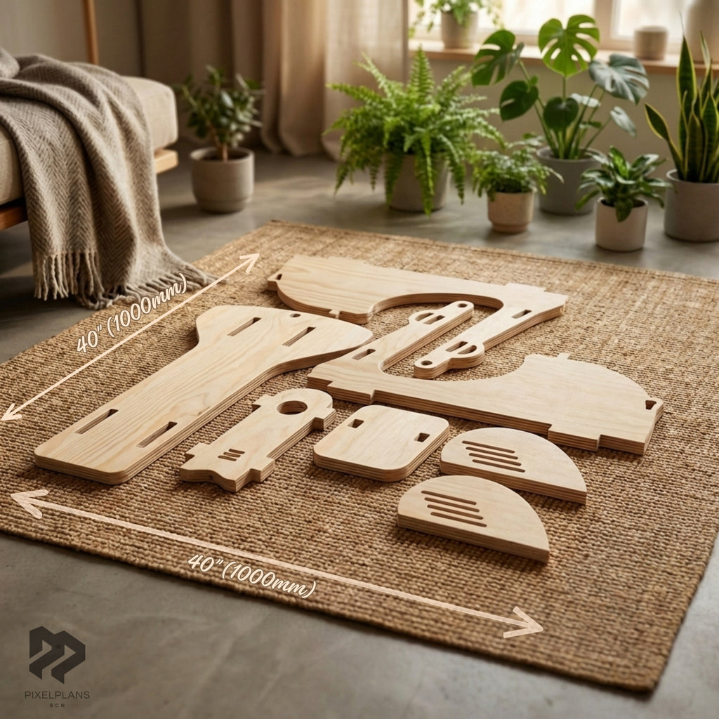 kids wooden scooter | DIY Montessori Ride-On Toy |DIY Toddler Scooter | Wooden Bike Toy PDF Plans
