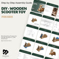 kids wooden scooter | DIY Montessori Ride-On Toy |DIY Toddler Scooter | Wooden Bike Toy PDF Plans