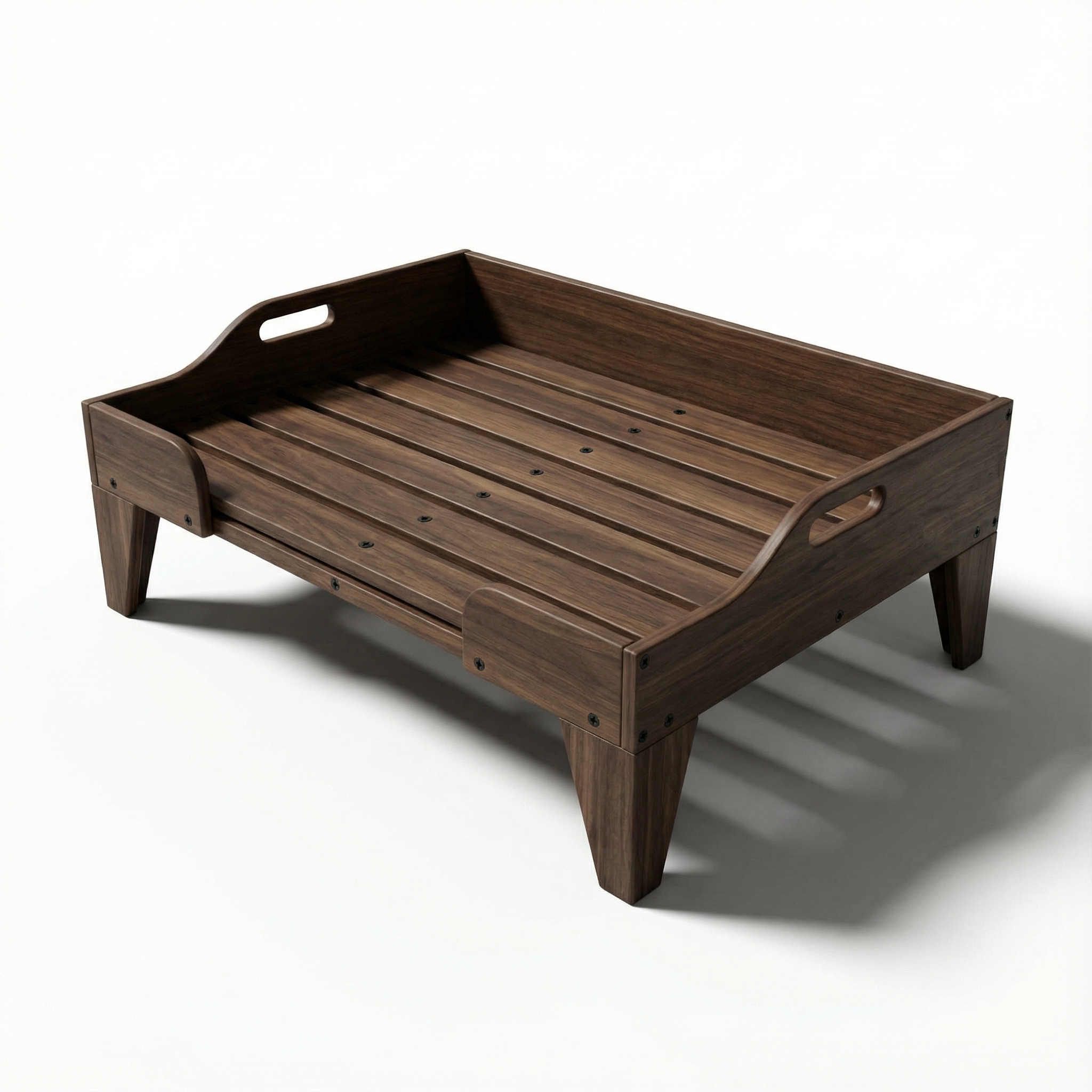 DIY Dog Bed Plans - Modern Wooden Pet Bed - Modern Elevated Pet Bed PDF - DIY wooden dog Step-by-Step Woodworking Guide with Measurements