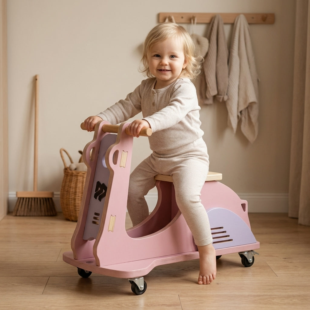 kids wooden scooter | DIY Montessori Ride-On Toy |DIY Toddler Scooter | Wooden Bike Toy PDF Plans